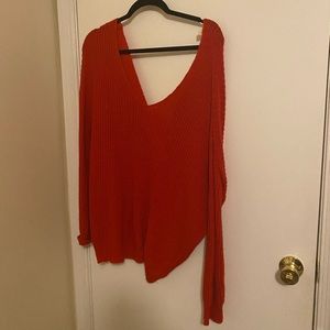 Cross Back Knit Sweater
